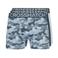 Bleu marine - Bleu - Front - Crosshatch - Boxers GUILLEMOT - Homme