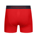 Rouge - Gris chiné - Bleu marine - Back - Crosshatch - Boxers WARBLER - Homme