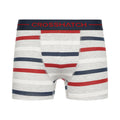 Rouge - Gris chiné - Bleu marine - Lifestyle - Crosshatch - Boxers WARBLER - Homme