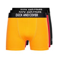 Jaune - Rouge - Noir - Front - Duck and Cover - Boxers FIERY - Homme