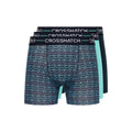 Vert - Front - Crosshatch - Boxers LOCKY - Homme