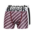 Rouge - Blanc - Noir - Front - Bench - Boxers MENDES - Homme