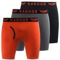 Orange - Front - Kandor - Boxers TRUNKEN - Homme