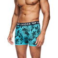 Turquoise vif - Back - Kandor - Boxers FLORID - Homme