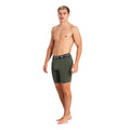 Orange - Vert kaki - Side - Kandor - Boxers BAMBUSO - Homme