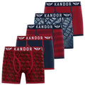 Rouge - Front - Kandor - Boxers LINGO - Homme