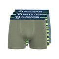 Vert - Bleu - Gris - Front - Duck and Cover - Boxers AMERO - Homme