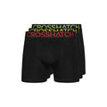 Noir - Front - Crosshatch - Boxers CHASMA - Homme