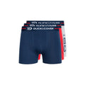 Bleu marine - Rouge - Front - Duck and Cover - Boxers EDELMAN - Homme