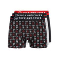 Noir - Front - Duck and Cover - Boxers STAMPER - Homme