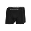 Noir - Front - Crosshatch - Boxers AMBEK - Homme