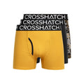 Jaune - Front - Crosshatch - Boxers LYNOL - Homme