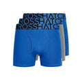 Bleu - Front - Crosshatch - Boxers TYPAN - Homme