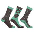 Charbon - Menthe - Front - Hy - Ensemble Chaussettes STELLA - Enfant