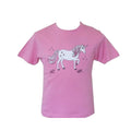 Rose - Blanc - Front - British Country Collection - T-shirt DANCING UNICORN - Enfant