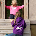 Rose - Blanc - Side - British Country Collection - T-shirt DANCING UNICORN - Enfant