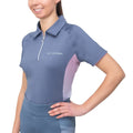 Bleuet - Raisin - Front - Hy - Polo SYNERGY ELEVATE - Femme