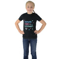 Noir - Bleu sarcelle - Back - HyFASHION - T-shirt ZEDDY PLAYDATES - Fille