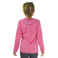 Rose - Bleu marine - Back - Little Rider - Haut thermique - Fille