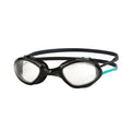 Noir - Turquoise vif - Transparent - Front - Zoggs - Lunettes de natation TIGER SNR - Adulte