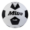 Blanc - Noir - Front - Mitre - Ballon de foot FLARE