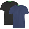 Noir- Bleu marine - Front - Duke - T-shirts D555 FENTON - Homme