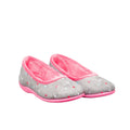 Gris-Fuchsia - Back - Sleepers Isla - Chaussons ballerines à mémoire de forme - Femme