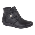 Noir - Front - Boulevard - Chaussures haute pour pieds large - Femme