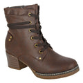 Marron foncé - Front - Cipriata - Bottines ALEANDRA - Femme