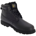 Noir - Front - Grafters - Chaussures montantes en cuir - Homme