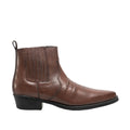 Marron foncé - Front - Gringos - Bottines WESTERN - Hommes