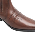 Marron foncé - Side - Gringos - Bottines WESTERN - Hommes