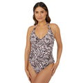 Noir - Blanc - Front - Gorgeous - Haut de tankini - Femme