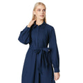 Bleu marine - Side - Principles - Robe chemisier mi-longue - Femme