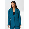 Bleu sarcelle - Front - Principles - Blazer - Femme