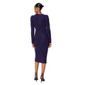 Bleu - Back - Principles - Robe mi-longue BRILLO - Femme