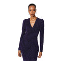 Bleu - Side - Principles - Robe mi-longue BRILLO - Femme