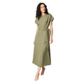 Vert sombre - Front - Principles - Robe mi-longue - Femme