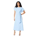 Bleu clair - Front - Principles - Robe mi-longue - Femme