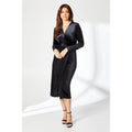 Noir - Front - Principles - Robe mi-longue - Femme