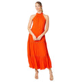 Orange - Front - Principles - Robe longue - Femme