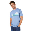 Bleu - Front - Maine - T-shirt CALIFORNIA SURF - Homme