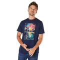 Bleu marine - Front - Maine - T-shirt ADVENTURE IS CALLING - Homme