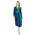 Bleu marine - Front - Principles - Robe mi-longue - Femme