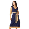 Bleu marine - Side - Principles - Robe mi-longue - Femme