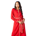 Rouge - Side - Principles - Robe mi-longue PREMIUM - Femme