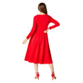 Rouge - Back - Principles - Robe mi-longue - Femme