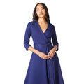 Bleu marine - Side - Principles - Robe mi-longue - Femme