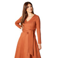 Marron - Side - Principles - Robe mi-longue - Femme