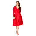 Rouge - Front - Principles - Robe mi-longue - Femme